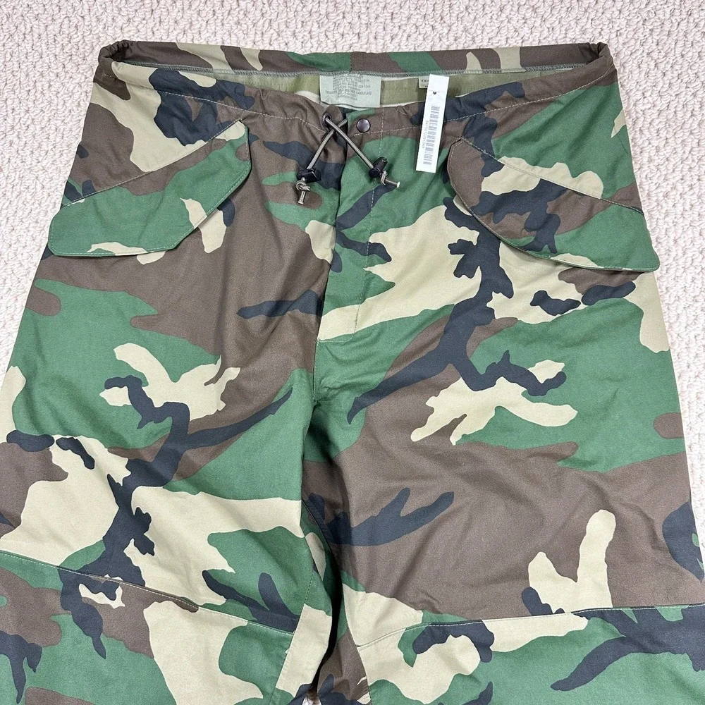 US Military Pants Size L Reg Woodland Camo Army Cold Weather Barrier Trousers